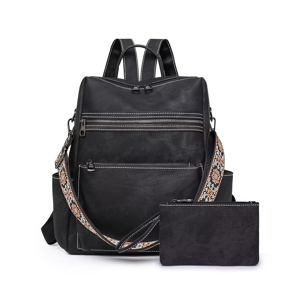 PALAY® Backpack for Women Fashion PU Tote Bag Shoulder Bag with Small Utility Hand Bag, Fashion Variable Tote Shoulder Backpack Multi Layer Casual Day Bag Travel Backpack PALAY® Backpack for Women Fashion PU Tote Bag Shoulder Bag with Small Utility Hand Bag, Fashion Variable Tote Shoulder Backpack Multi Layer Casual Day Bag Travel Backpack